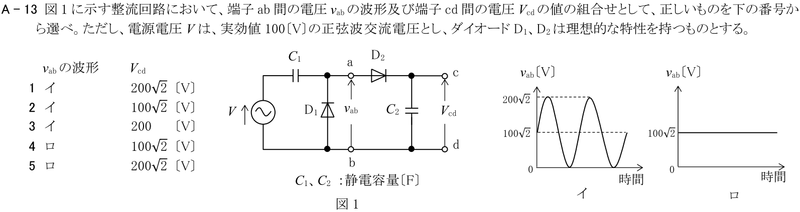一陸技基礎令和2年11月期第1回A13